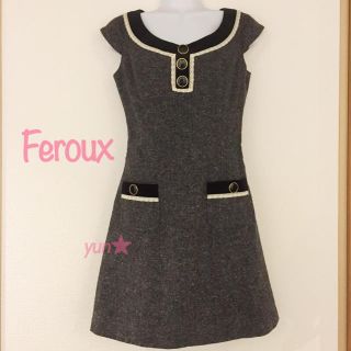 フェルゥ(Feroux)のフェルゥ★ウールクラシカルワンピ(ひざ丈ワンピース)