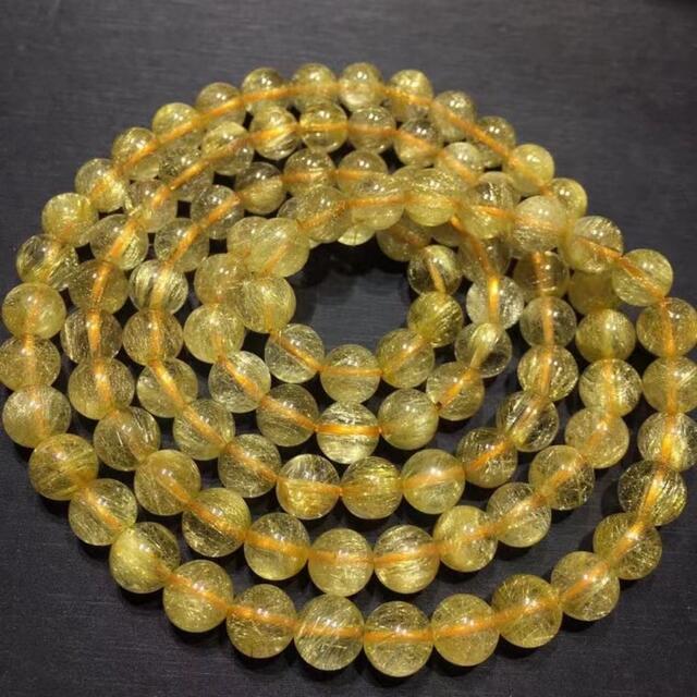 天然】タイチンルチルクオーツ ブレスレット 8.5mm-
