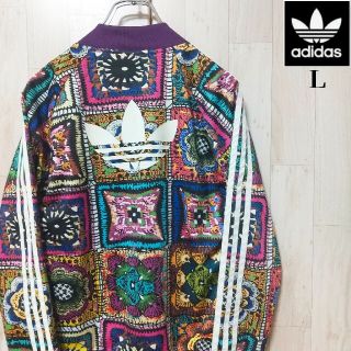 アディダス(adidas)の【人気柄】adidas　アディダス　パッチワークフラワー　水原希子さん着用　Ｌ(その他)