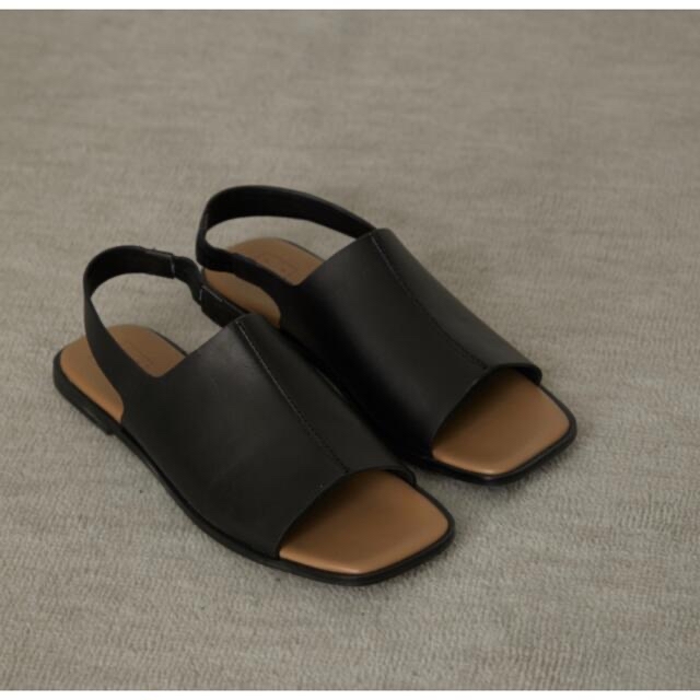 ENFOLD(エンフォルド)のRIM.ARK Square toe covered sandal レディースの靴/シューズ(サンダル)の商品写真