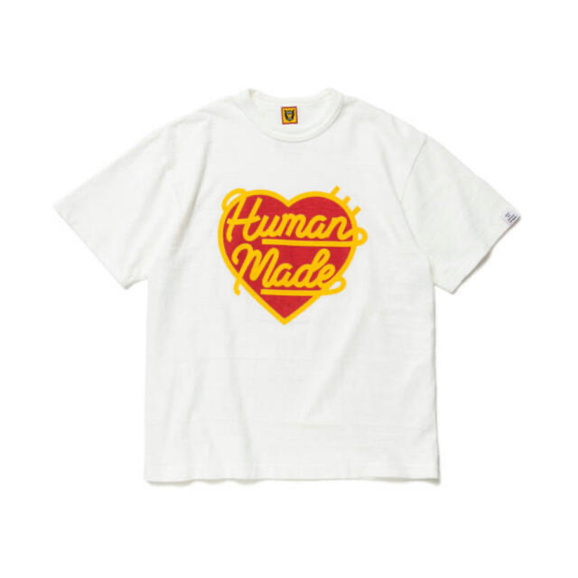 human made HEART T-SHIRT 7/16発売　XLWHITEサイズXL