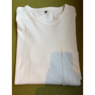 ムジルシリョウヒン(MUJI (無印良品))の【無印良品】ワイドTシャツ 白　L〜XL 紳士 綿100%(Tシャツ/カットソー(半袖/袖なし))