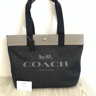 コーチ(COACH)の《新品》COACH デニム キャンバスレザー レザー トートバッグ(トートバッグ)