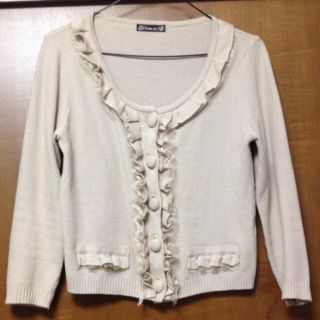 アモナヴィー ベージュカーディガン(カーディガン)
