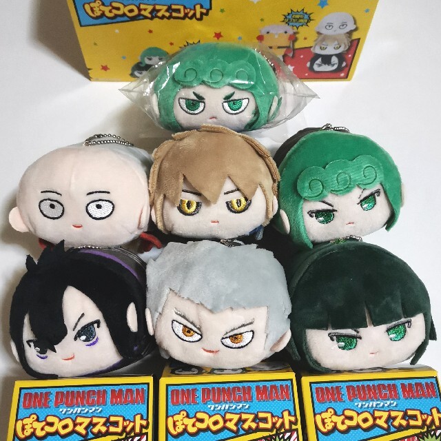 ☆希少☆ ワンパンマン ぽてコロマスコット 全6種 + BOX購入特典