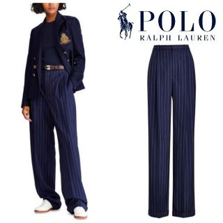 ポロラルフローレン(POLO RALPH LAUREN)の新品50,600円 ポロラルフローレン 最高級ピンストライプウールワイドパンツ(その他)