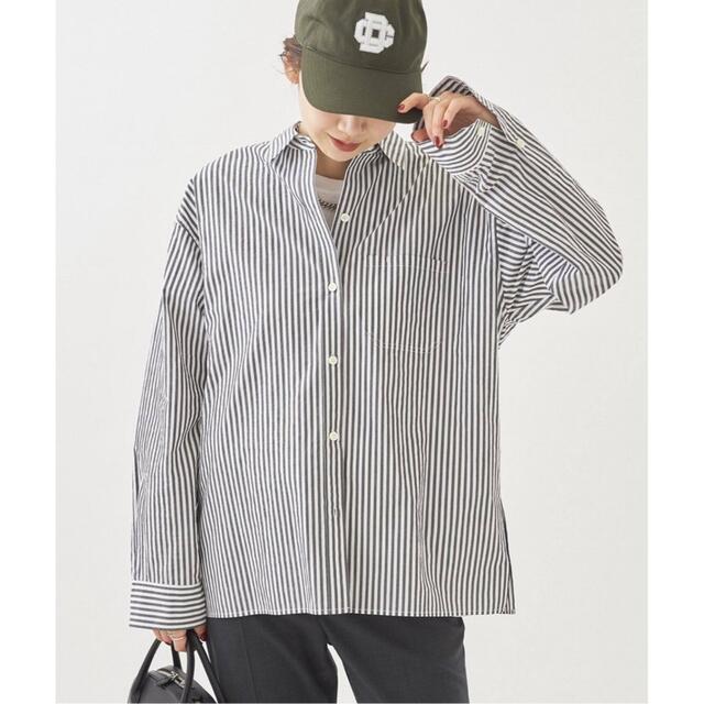 Plage(プラージュ)のaau様専用☆plage★ minimal stripe シャツ(ブラック) レディースのトップス(シャツ/ブラウス(長袖/七分))の商品写真