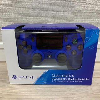 プレイステーション4(PlayStation4)のDUALSHOCK4 ブルー　純正コントローラー(その他)