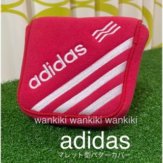 アディダス(adidas)の⭐️adidas⭐️アディダスゴルフ★パターカバー★マレットタイプ★レッド★(その他)