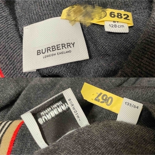 BURBERRY(バーバリー)のバーバリー　burberry キッズ　セーター　リボン　可愛い　8Y 128cm キッズ/ベビー/マタニティのキッズ服女の子用(90cm~)(ニット)の商品写真