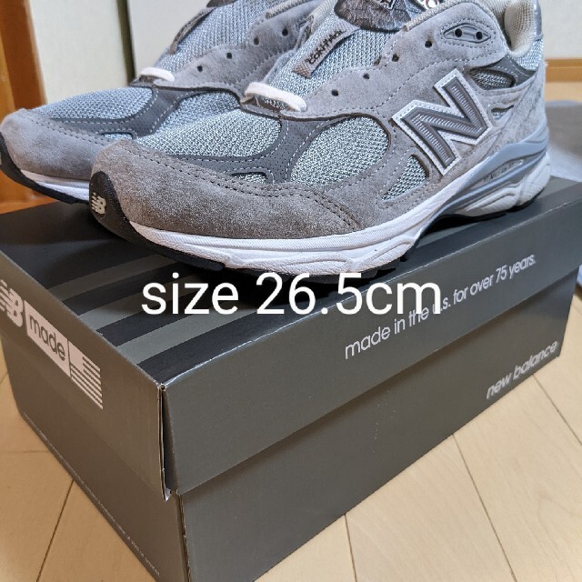 ニューバランス new balance 990 v3 GY 26.5センチ