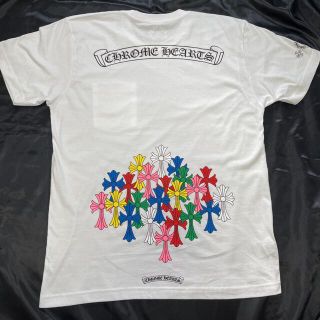 クロムハーツ(Chrome Hearts)のchrome hearts クロムハーツ　マルチカラークロスTシャツ　白(Tシャツ/カットソー(半袖/袖なし))