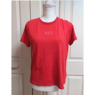 アースミュージックアンドエコロジー(earth music & ecology)のTシャツ 赤 半袖 新品(Tシャツ(半袖/袖なし))