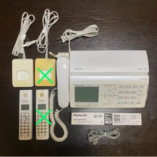 パナソニック(Panasonic)のpanasonic  KX-PW520DW パーソナルファクス　子機付き(電話台/ファックス台)