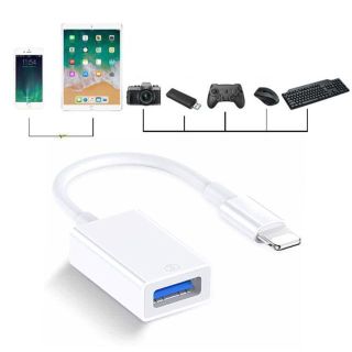 iPhone usb 変換アダプタ lightning usbカメラアダプタ(その他)