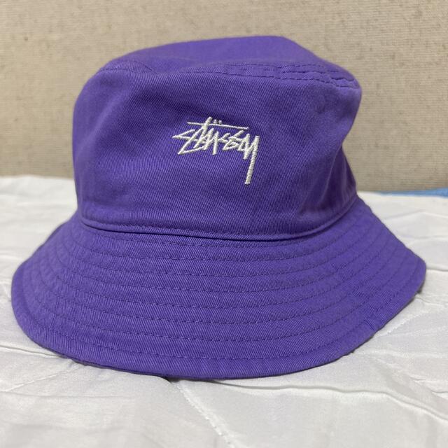 帽子stussy バケットハット　VIOLET