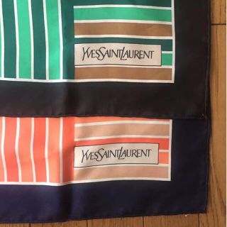 サンローラン(Saint Laurent)の【２色セットVintage 】YVES SAINT LAURENT サンローラン(バンダナ/スカーフ)