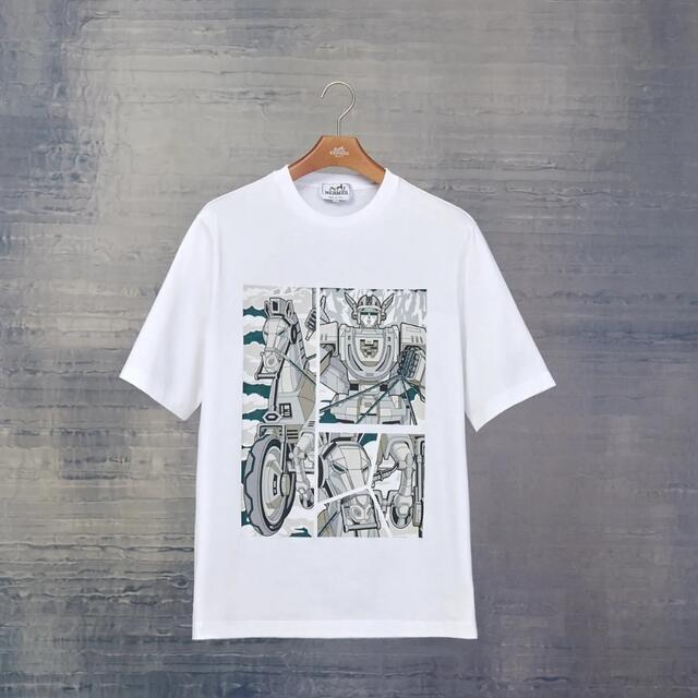 エルメス メンズ Tシャツ 《メガ・シャリオ・3D》プリント 新品未使用