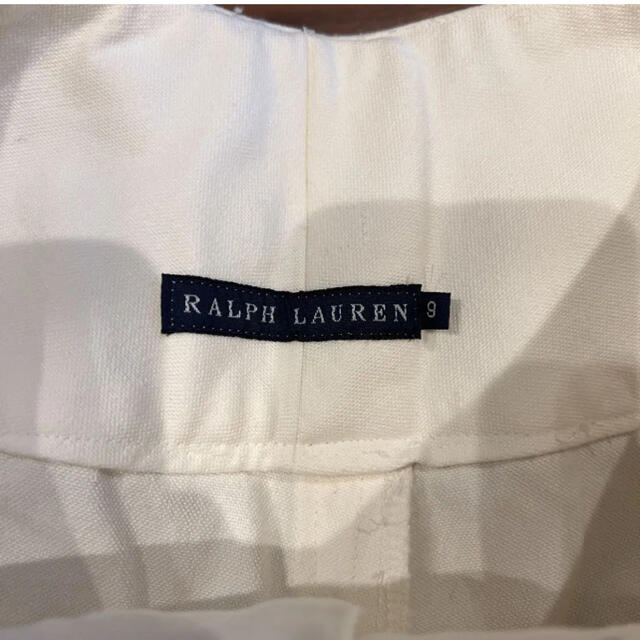 Ralph Lauren(ラルフローレン)のラルフローレン　ホワイトデニムワイドパンツ　サイズ9 レディースのパンツ(その他)の商品写真