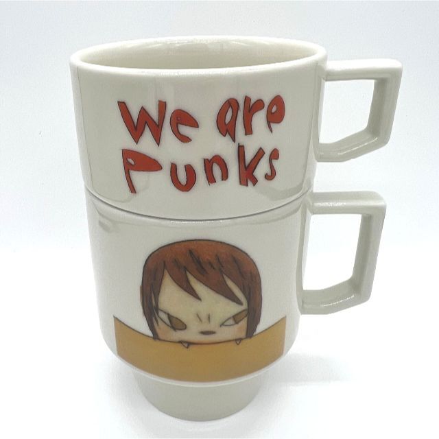 奈良美智サイズ奈良美智 We Are Punks マグカップ大・小セット　波佐見焼