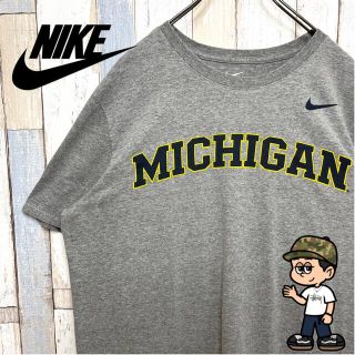 ナイキ(NIKE)の【美品】ナイキ NIKE カレッジロゴ ミシガン州立大 半袖Tシャツ(Tシャツ/カットソー(半袖/袖なし))