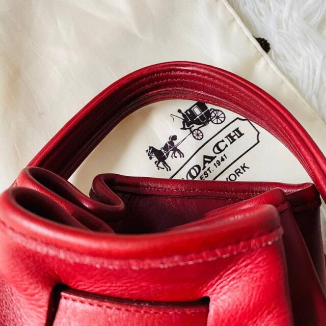 COACH(コーチ)の美品 希少 コーチ オールドコーチ 巾着型 バックパック ターンロック USA製 レディースのバッグ(リュック/バックパック)の商品写真