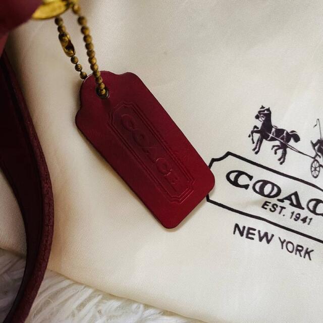 COACH(コーチ)の美品 希少 コーチ オールドコーチ 巾着型 バックパック ターンロック USA製 レディースのバッグ(リュック/バックパック)の商品写真