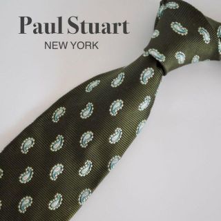 ポールスチュアート(Paul Stuart)のポールスチュアート Paul Stuart ネクタイ カーキ ペイズリー  絹(ネクタイ)