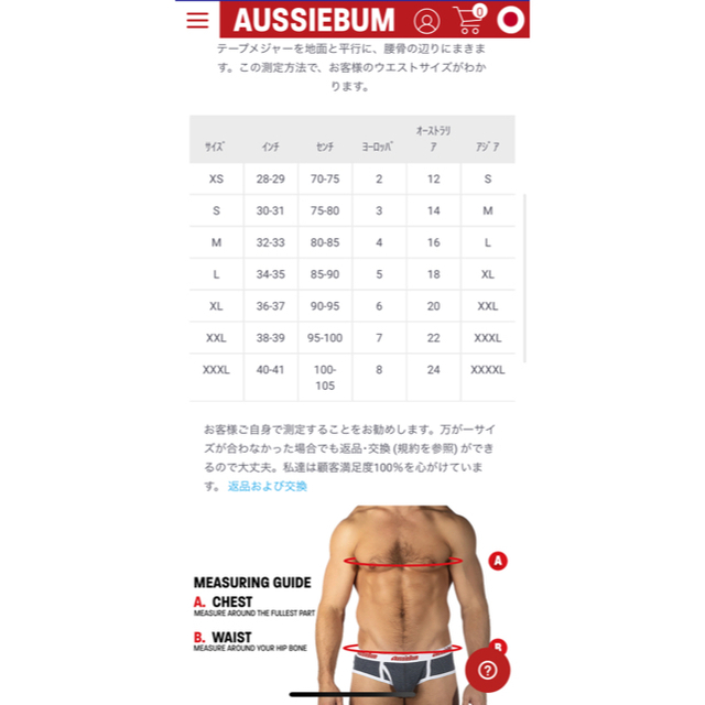 aussieBum(オージーバム)のaussiebum オージーバム ブリーフ メンズのアンダーウェア(その他)の商品写真