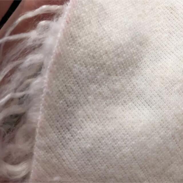 satomi様 専用 フェイク長毛ラグSmokey pink・ivory キッズ/ベビー/マタニティのこども用ファッション小物(おくるみ/ブランケット)の商品写真