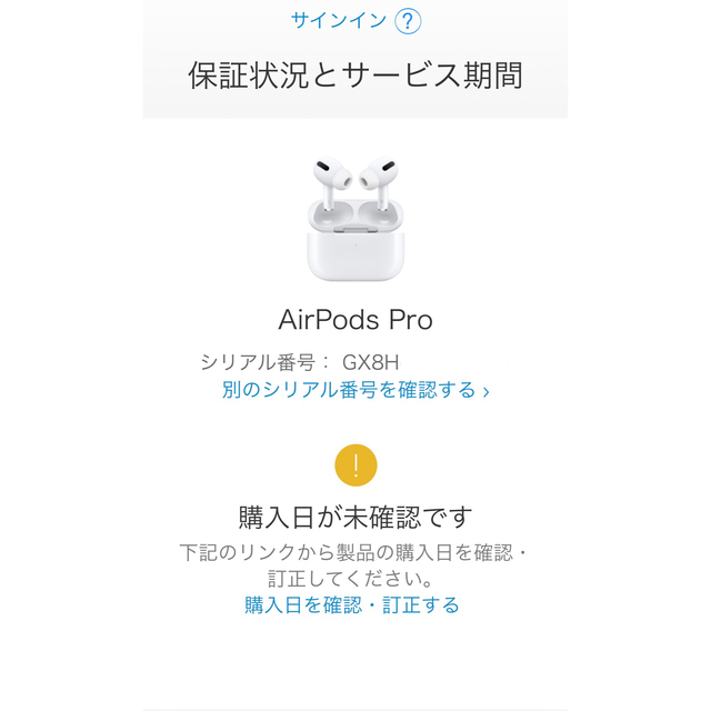 【保証未開始確認済】Apple AirPods Pro MWP22J/A 2