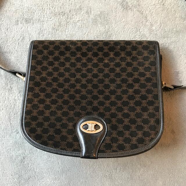 希少☆総柄】CELINE セリーヌ ショルダーバッグ 黒マカダム柄