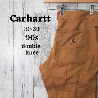 カーハート(carhartt)の希少90sカーハートペインターパンツ31×30ダブルニーパンツデニムジーンズ古着(ペインターパンツ)