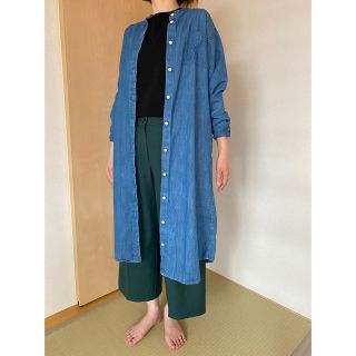 ムジルシリョウヒン(MUJI (無印良品))の無印 デニムシャツワンピ(ロングワンピース/マキシワンピース)