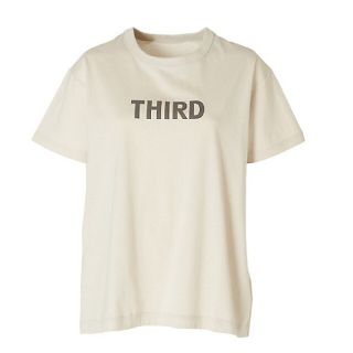 ドゥーズィエムクラス(DEUXIEME CLASSE)のTHIRD MAGAZINE サードマガジン　ロゴTシャツ　伊勢丹限定　ベージュ(Tシャツ(半袖/袖なし))