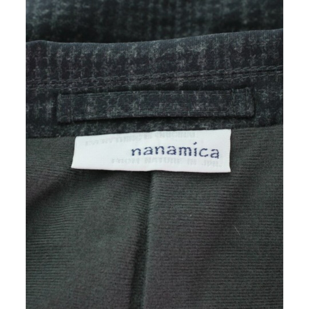 nanamica ナナミカ ジャケット XS 黒xグレー(総柄) 【古着】【中古】