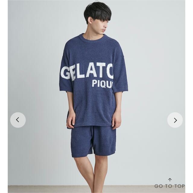 gelato pique(ジェラートピケ)の完売品 エアモコビッグロゴセットアップ GELATO PIQUE HOMME メンズのトップス(Tシャツ/カットソー(半袖/袖なし))の商品写真