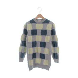 マルニ(Marni)のMARNI マルニ ニット 14 グレーx青x黄(総柄) 【古着】【中古】(ニット)