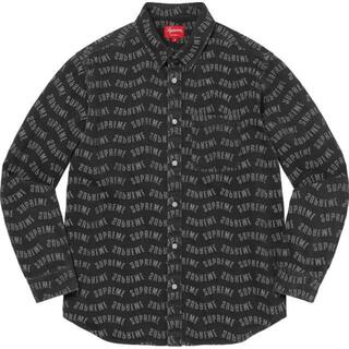 Supreme Arc Jacquard Denim Shirt シャツ XL