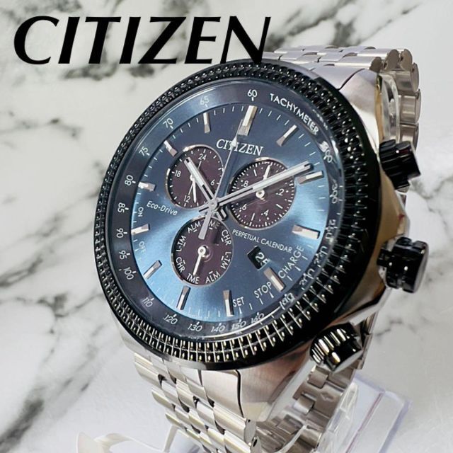良好品】 シチズン CTO ブルーダイヤル メンズウォッチ