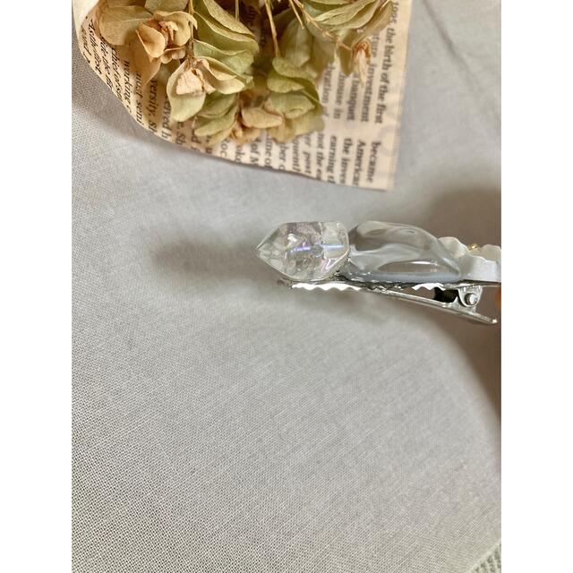 受注776 ミニヘアクリップ ハンドメイド ヘアアクセサリー フラワー 2