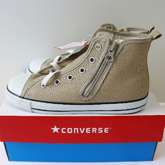 CONVERSE(コンバース)の新品 CONVERSE チャイルド オールスター 22cm★ブラウンベージュ キッズ/ベビー/マタニティのキッズ靴/シューズ(15cm~)(スニーカー)の商品写真