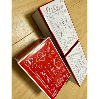 4/22〆◎赤クッキー缶可愛い空缶スタバ無印イケアコストコニトリフランフラン好(ケース/ボックス)