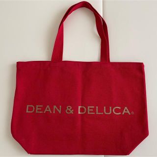 ディーンアンドデルーカ(DEAN & DELUCA)のDEAN&DELUCA トートバッグ　赤　ラメ(トートバッグ)