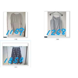 yypri 当日～2日発送様専用_1268_白グレースプライン柄前ボタン開きLL(衣装)