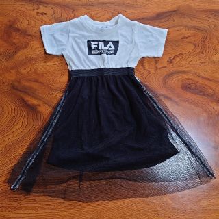 フィラ(FILA)の新品　FILA　チュールワンピース　110　 ホワイト(ワンピース)