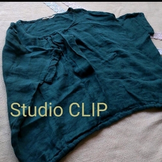 スタディオクリップ(STUDIO CLIP)のスタディオクリップ　リネン　トップス(シャツ/ブラウス(半袖/袖なし))