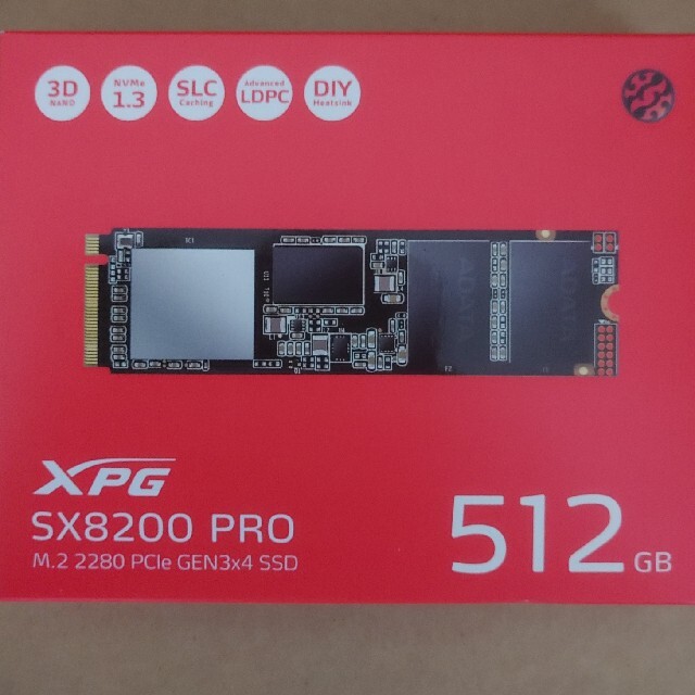 ASX8200PNP-512GT-C ［XPG SX8200 Pro M.2 T