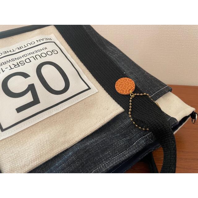 denim×05 4 Pockettote bag ハンドメイドのファッション小物(バッグ)の商品写真
