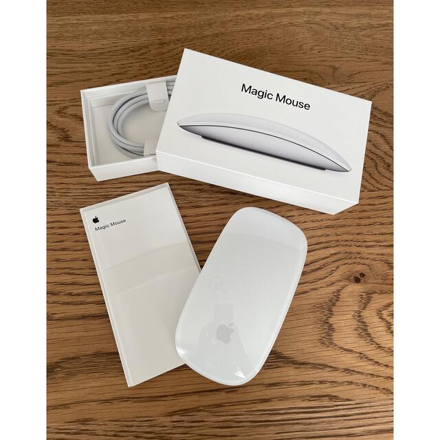 Apple(アップル)の【値下げしました！定価より半額】Magic Mouse ホワイト スマホ/家電/カメラのPC/タブレット(PC周辺機器)の商品写真